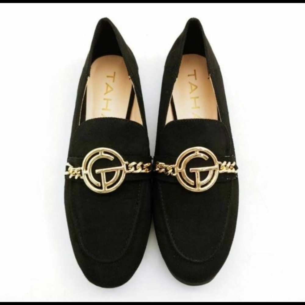 New In Box Tahari Girl Women’s Black Zeva Loafer